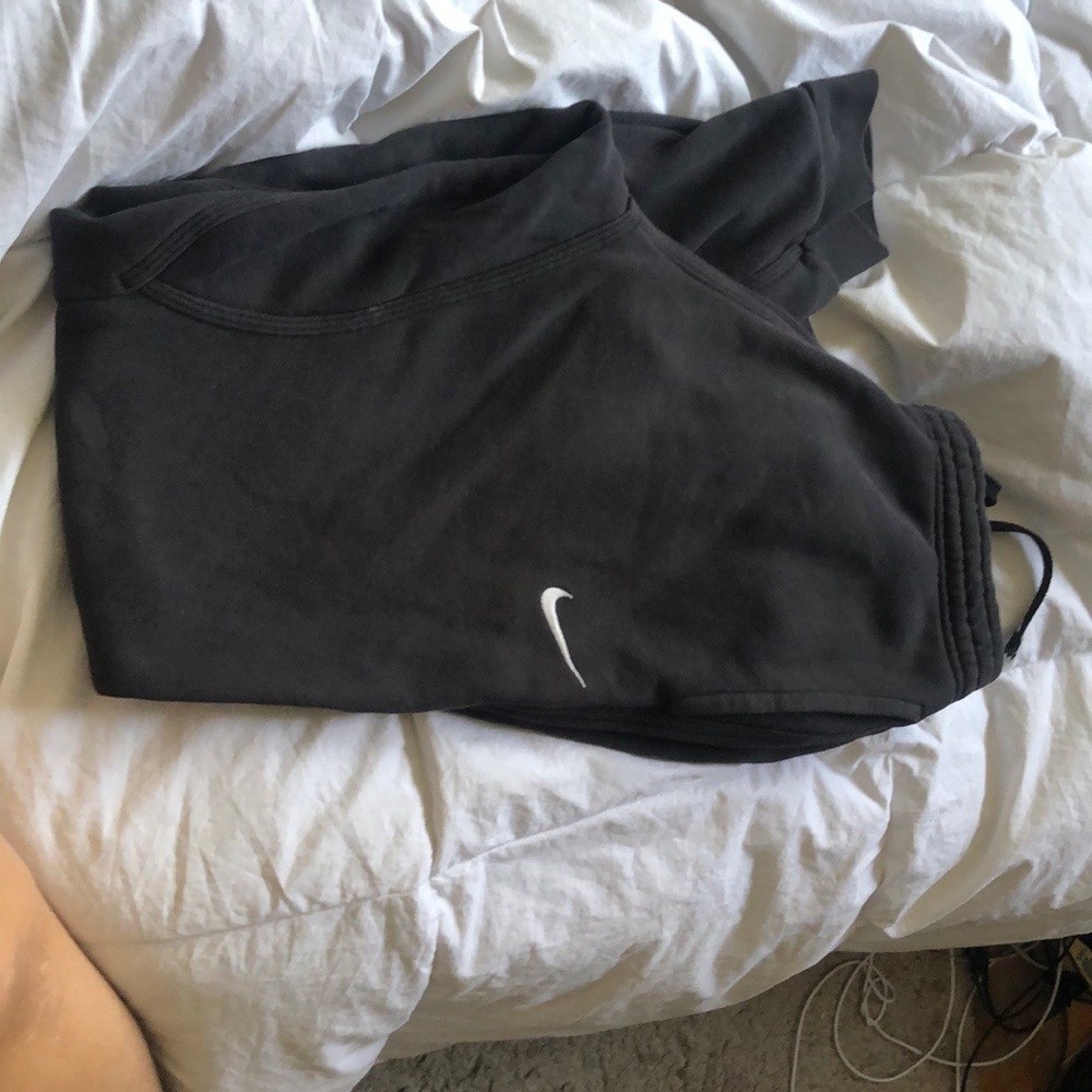 Nike Men’s Black Joggers with Swoosh Logo